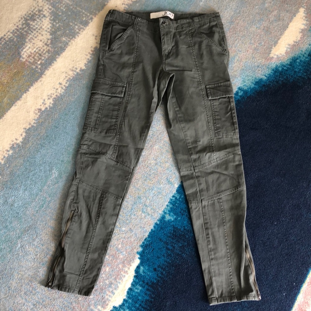 Joe Fresh Cotton skinny leg cargo pants - size 6